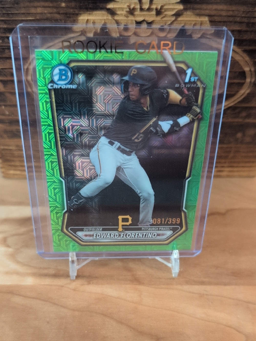 2026 Bowman Chrome Edward Florentino Green Mojo Refractor Rookie Card #81/399 🔥